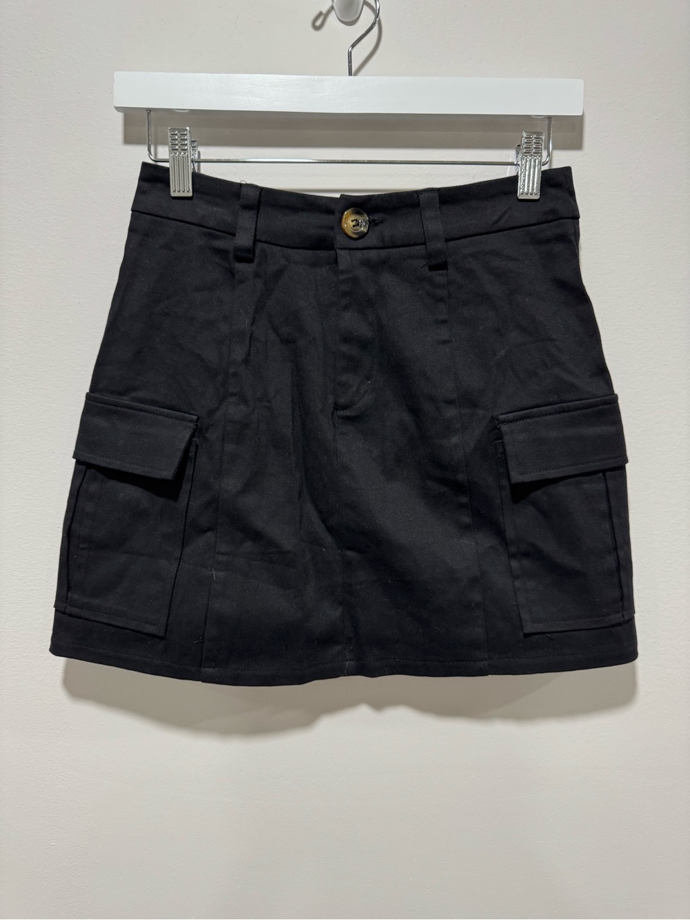I Saw It First Black High Waist Cargo Mini‎ Skirt Utility NWT Size S
